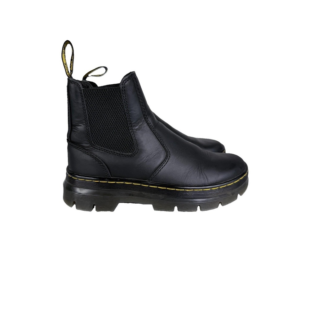 Dr. Martens Embury Black Leather Chelsea Boots Womens Size 6
